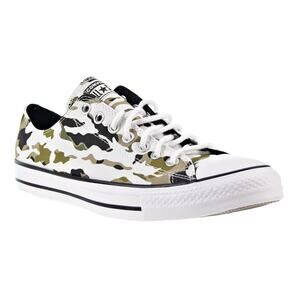 Chuck Taylor All Star Sneakers Off White Green Vintage Unisex Sz Mens 7 Womens 9